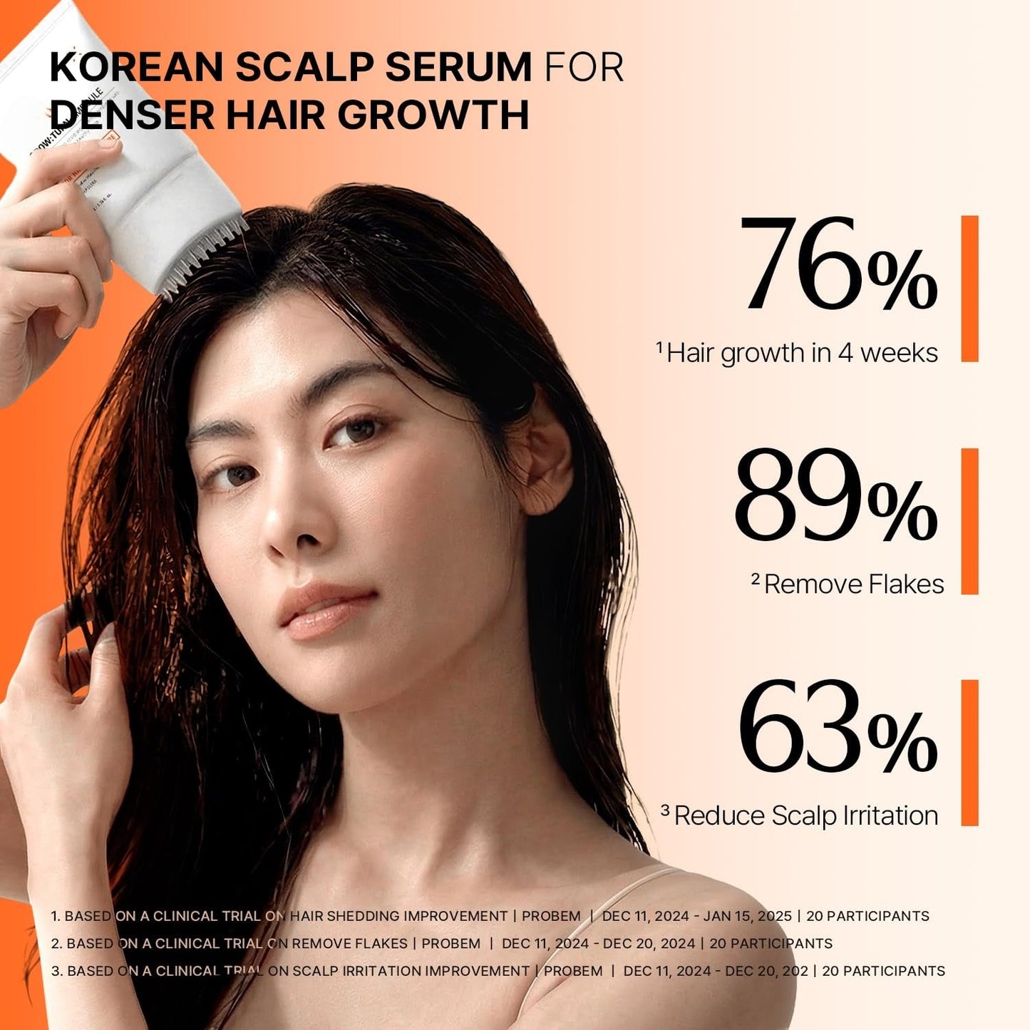 Korean Hair Growth Serum for Thinning Hair & Shedding