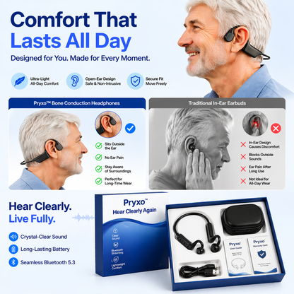 Ends Today: 83% OFF!⏰👂Revitalize your ears again💖 💥 LIMITED TIME OFFER!🔥Advanced Bone Conduction Smart Hearing Headphones
